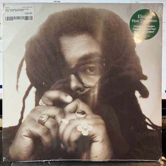 Elmiene - Heat The Streets (Transparent Green Vinyl)*CREASED* | NEW Mint (M) Very Good Plus (VG+) - FUNK *SEALED/COLOR*