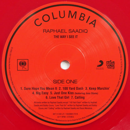 Raphael Saadiq - The Way I See It (OPAQUE RED VINYL LP) | NEW - FUNK *SEALED/COLOR*
