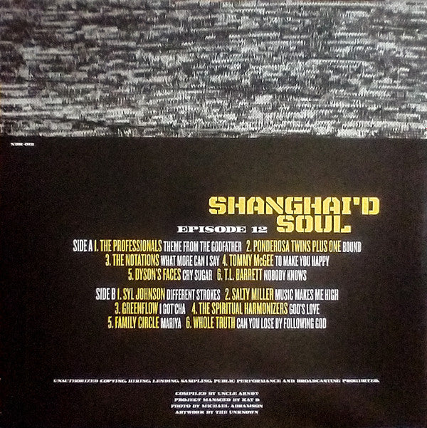Various - Shanghai'd Soul - Episode 12 | Mint (M) Mint (M) - FUNK *SEALED/COLOR*