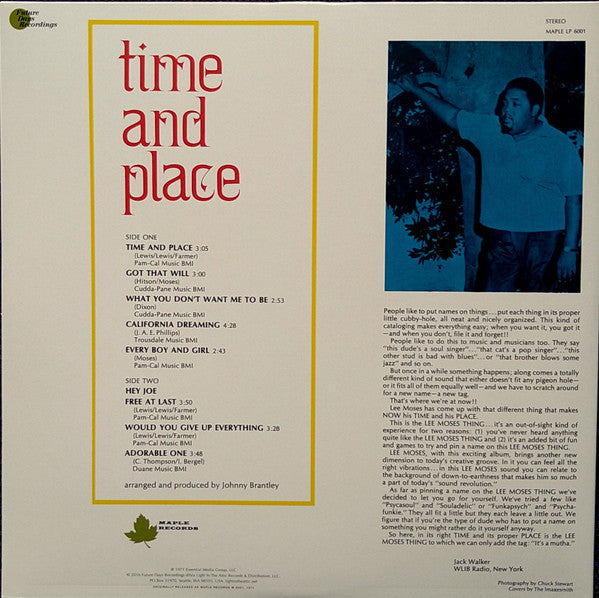 Time And Place (YELLOW & BLACK SPLATTER VINYL) | Mint (M) Mint (M)