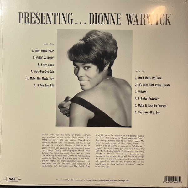 Presenting Dionne Warwick (YELLOW VINYL) | - FUNK *SEALED/COLOR*