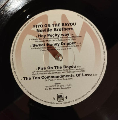 The Neville Brothers - Fiyo On The Bayou (VINYL - ITALY 2024) | Mint (M) Mint (M) - FUNK *SEALED*