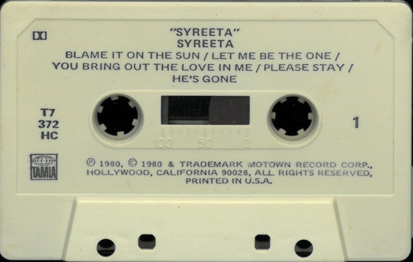 Syreeta (Cassette) | Mint (M) Mint (M) - FUNK *SEALED*