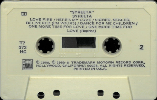Syreeta (Cassette) | Mint (M) Mint (M) - FUNK *SEALED*