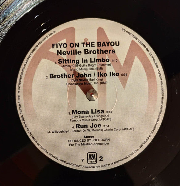 The Neville Brothers - Fiyo On The Bayou (VINYL - ITALY 2024) | Mint (M) Mint (M) - FUNK *SEALED*