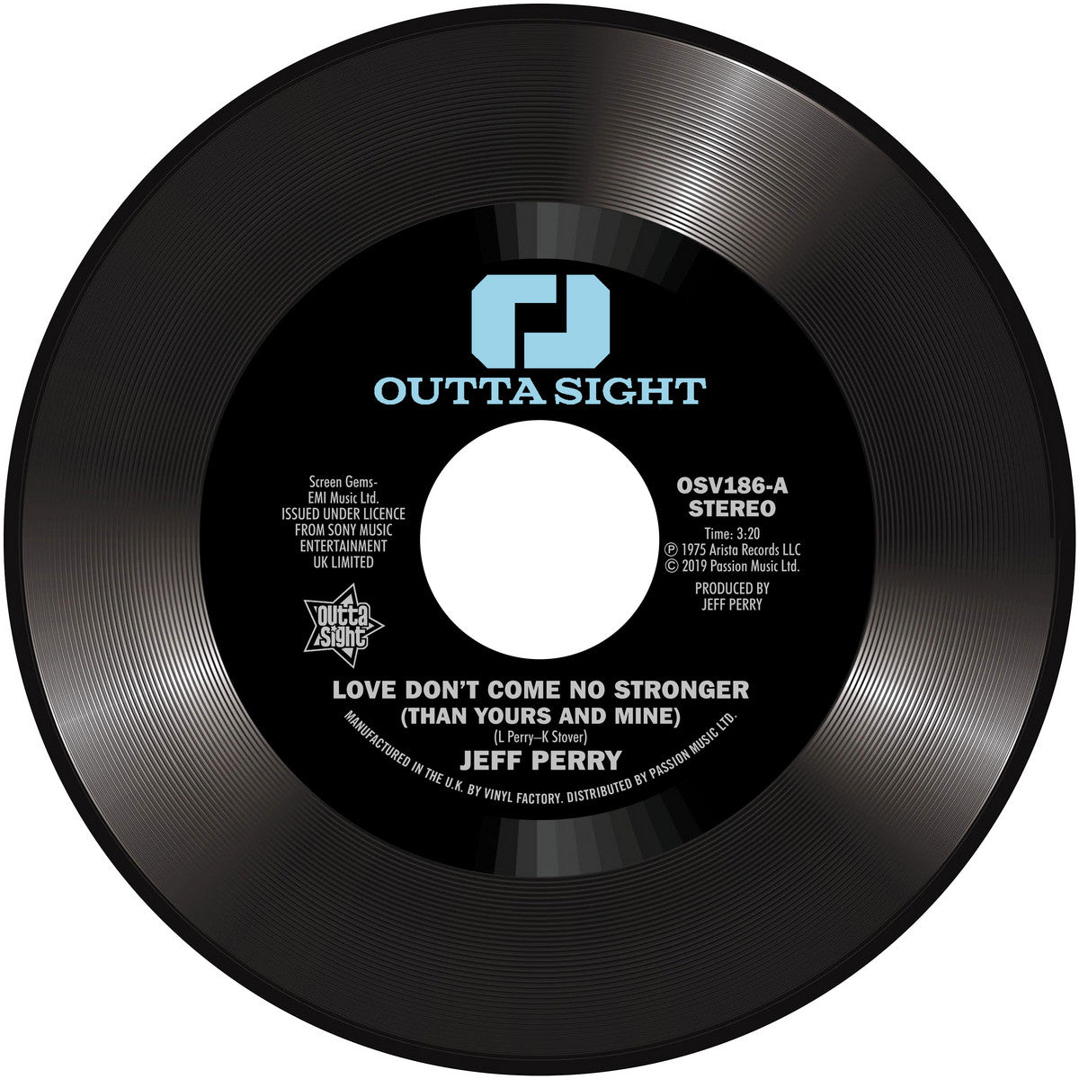 Jeff Perry / Mandrill - (PRESALE 05/08/26) Love Don't Come No Stronger / Too Late (VINYL 7" Outta Sight OSV186) | NEW Mint (M) Mint (M) - FUNK/SOUL *NEW/45*