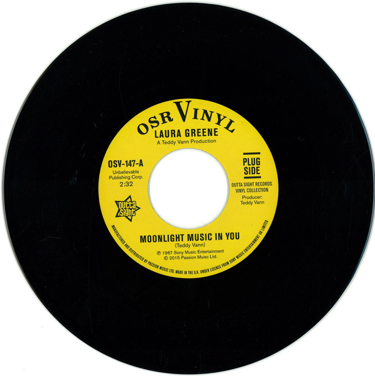 Laura Greene / Peggy March - (PRESALE 08/04/26) Moonlight Music And You / If You Loved Me (VINYL 7" Outta Sight OSV147) | NEW Mint (M) Mint (M) - FUNK/SOUL *NEW/45*