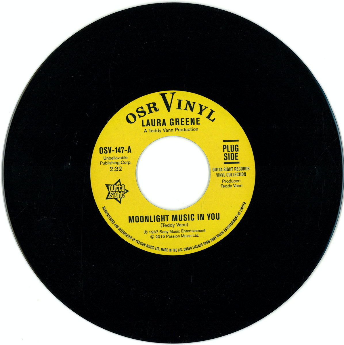 Laura Greene / Peggy March - (PRESALE 5/8/26) Moonlight Music And You / If You Loved Me (VINYL 7") | Mint (M) Mint (M) - FUNK/SOUL *NEW/45*