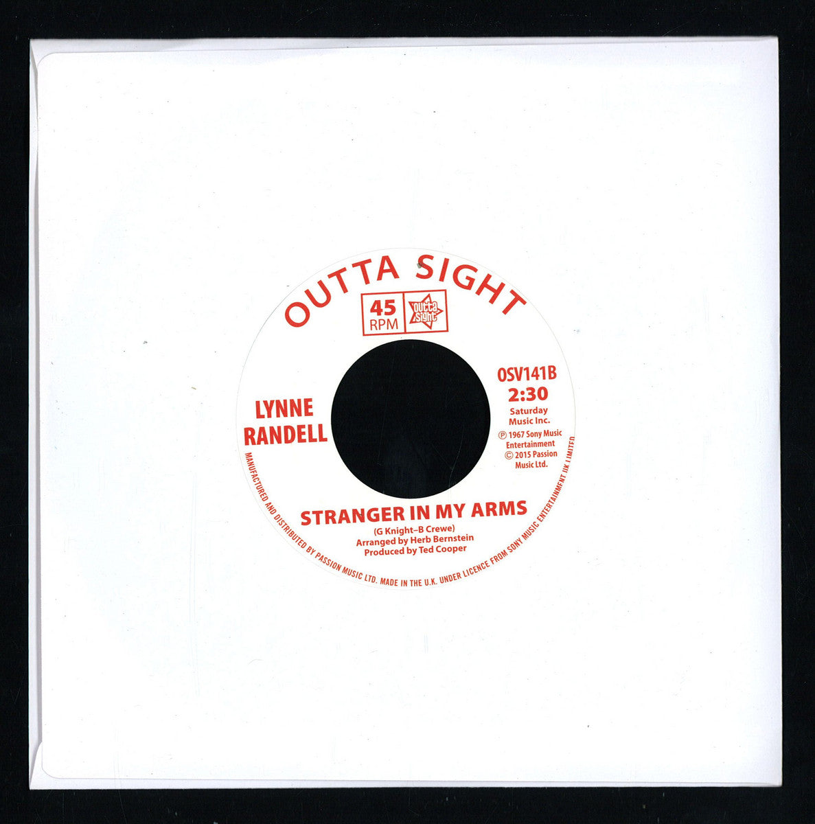 Shirley Ellis / Lynne Randell - Soul Time / Stranger In My Arms (VINYL 7" Outta Sight OSV141) | NEW Mint (M) Mint (M) - FUNK/SOUL *NEW/45*