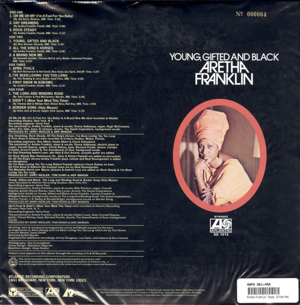 Aretha Franklin - Young, Gifted And Black (VINYL 2xLP Atlantic SD 7213) | - FUNK/SOUL *NEW*