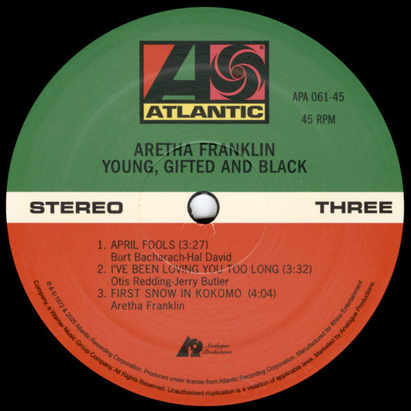 Aretha Franklin - Young, Gifted And Black (VINYL 2xLP Atlantic SD 7213) | - FUNK/SOUL *NEW*