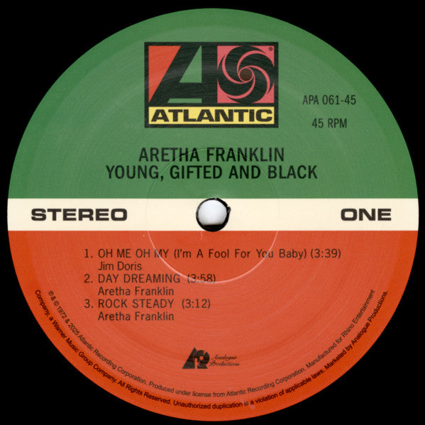 Aretha Franklin - Young, Gifted And Black (VINYL 2xLP Atlantic SD 7213) | - FUNK/SOUL *NEW*