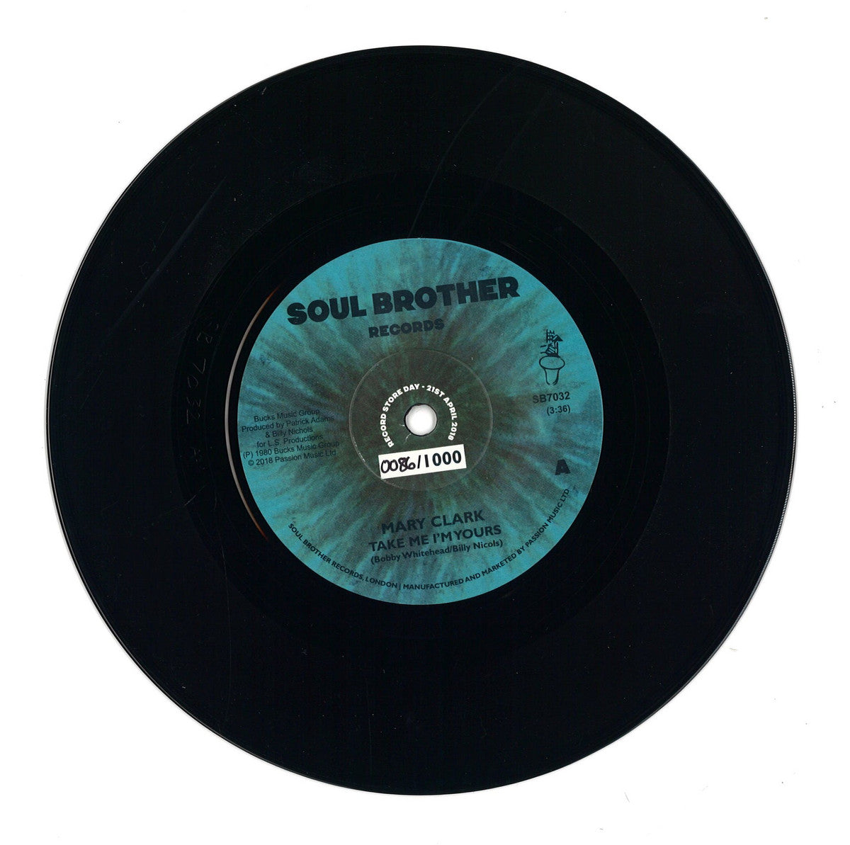 Mary Clark - Take Me I'm Yours / You Got Your Hold On Me (VINYL 7" Soul Brother Records SB7032) | NEW Mint (M) Mint (M) - FUNK/SOUL *NEW*
