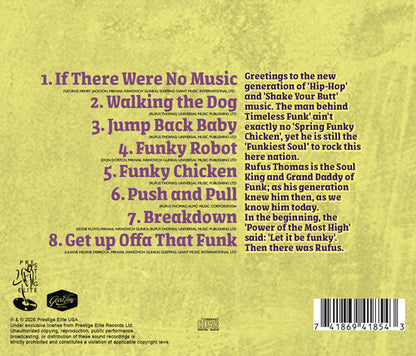 Rufus Thomas - (PRESALE 6/19/26) Timeless Funk (MOD CD) | Mint Mint - FUNK/SOUL *NEW*