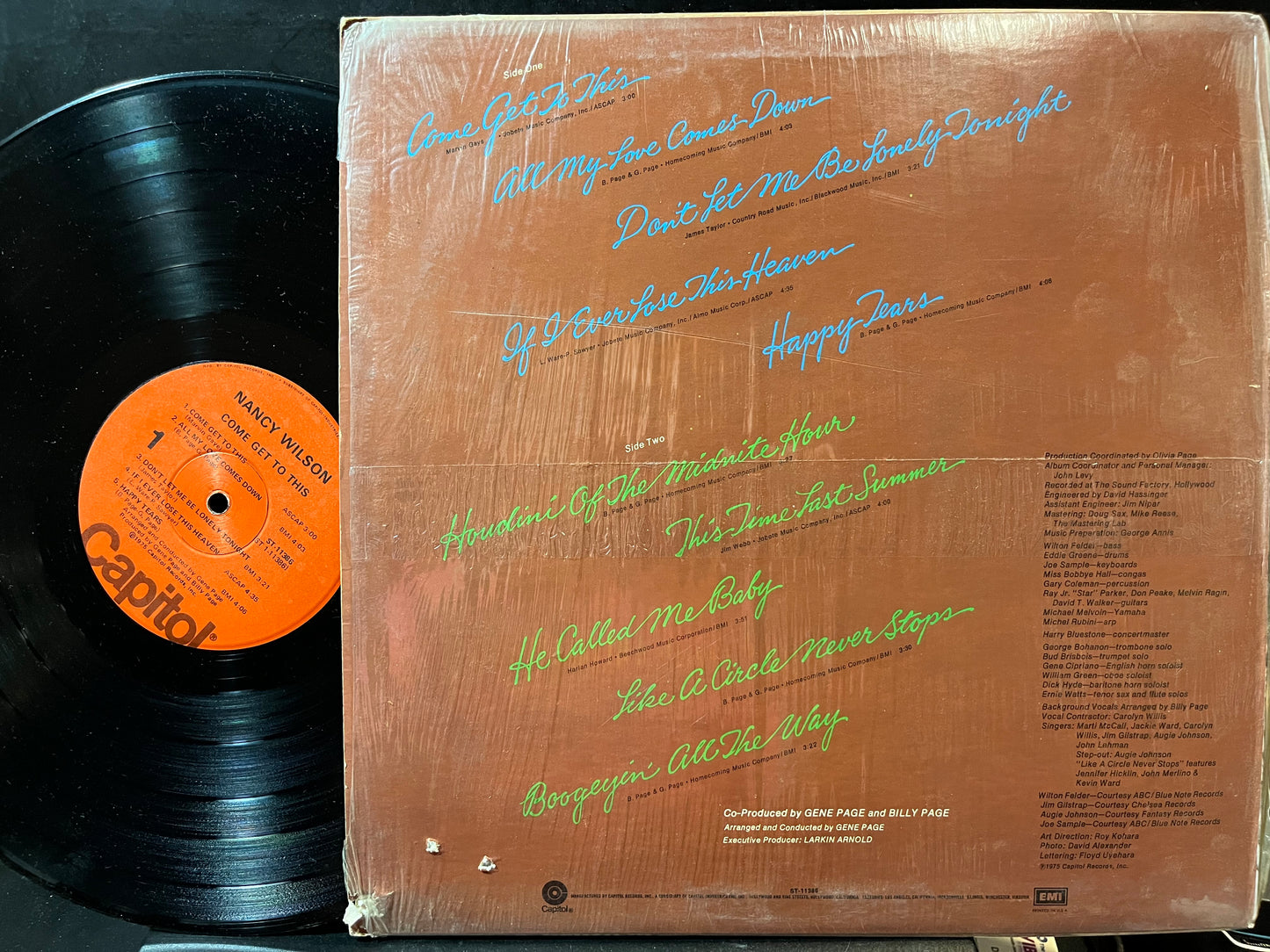 Nancy Wilson - Come Get To This (VINYL LP Capitol ST-11386 1975) | Near Mint (NM) Excellent+ (EX+) - FUNK/SOUL / USED *NEAR MINT*