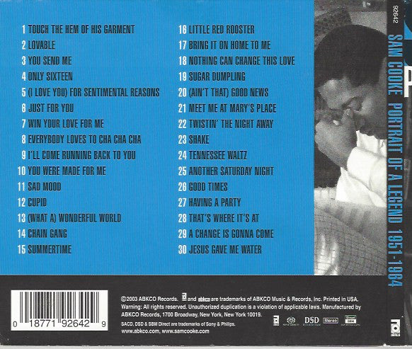 Sam Cooke - Portrait Of A Legend 1951-1964 (SACD) | USED - FUNK/SOUL / USED *NEAR MINT*
