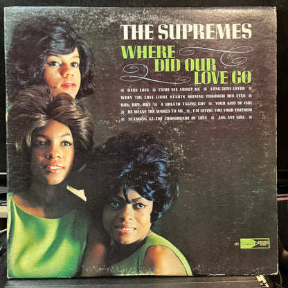 The Supremes - Where Did Our Love Go (VINYL LP MOTOWN MT 621 1964) | Very Good Plus (VG+) Very Good Plus Plus (VG++) - FUNK/SOUL / USED *VERY GOOD+*