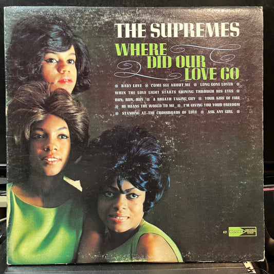 The Supremes - Where Did Our Love Go (VINYL LP MOTOWN MT 621 1964) | Very Good Plus (VG+) Very Good Plus Plus (VG++) - FUNK/SOUL / USED *VERY GOOD+*