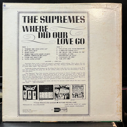 The Supremes - Where Did Our Love Go (VINYL LP MOTOWN MT 621 1964) | Very Good Plus (VG+) Very Good Plus Plus (VG++) - FUNK/SOUL / USED *VERY GOOD+*