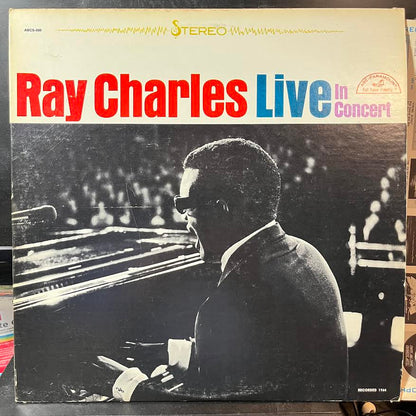 Ray Charles Live In Concert (VINYL) | Excellent+ (EX+) Excellent (EX) - FUNK / USED *EXCELLENT+*