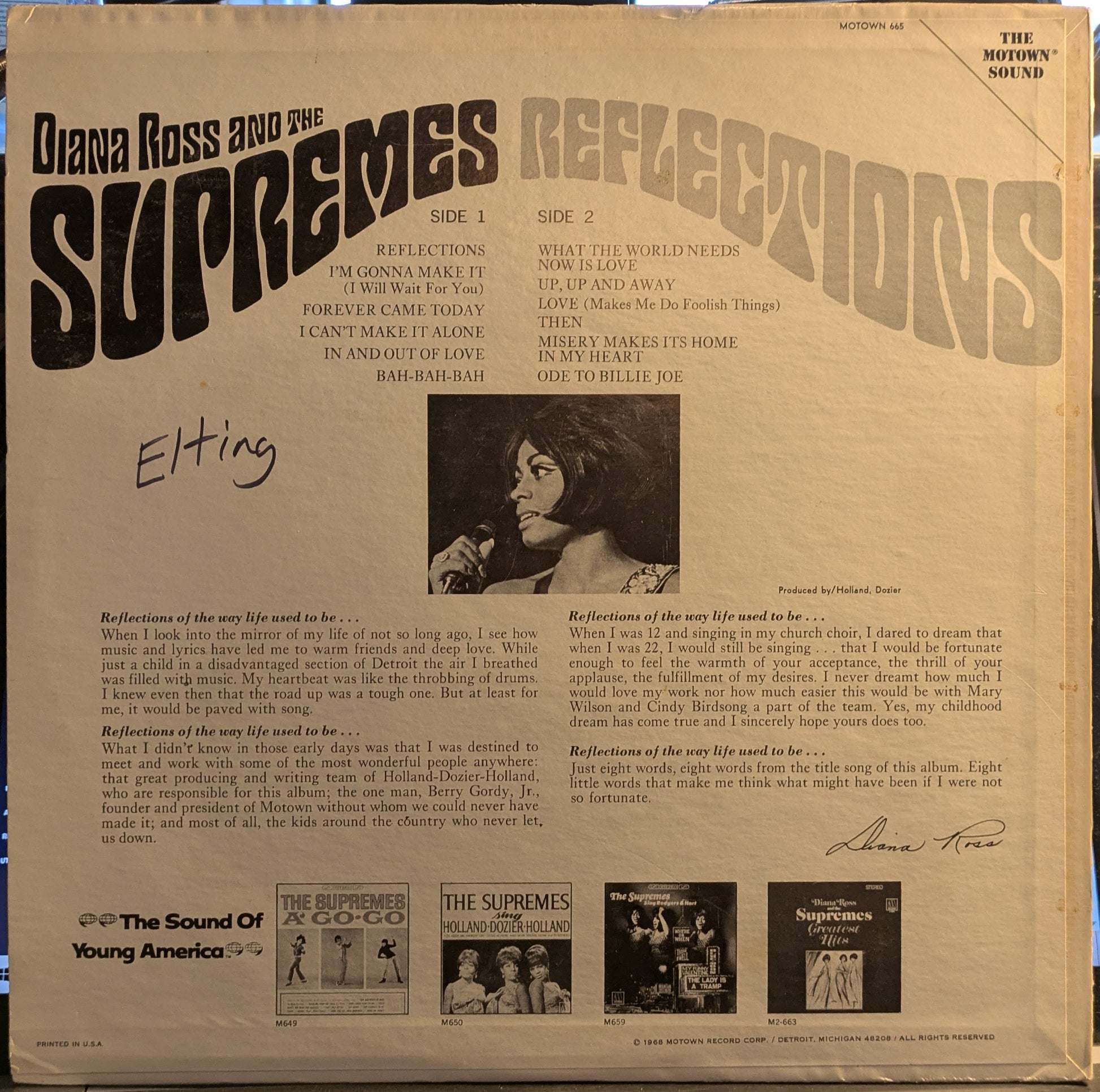 Reflections (VINYL) | Excellent+ (EX+) Near Mint- (NM-) - FUNK / USED *EXCELLENT+*