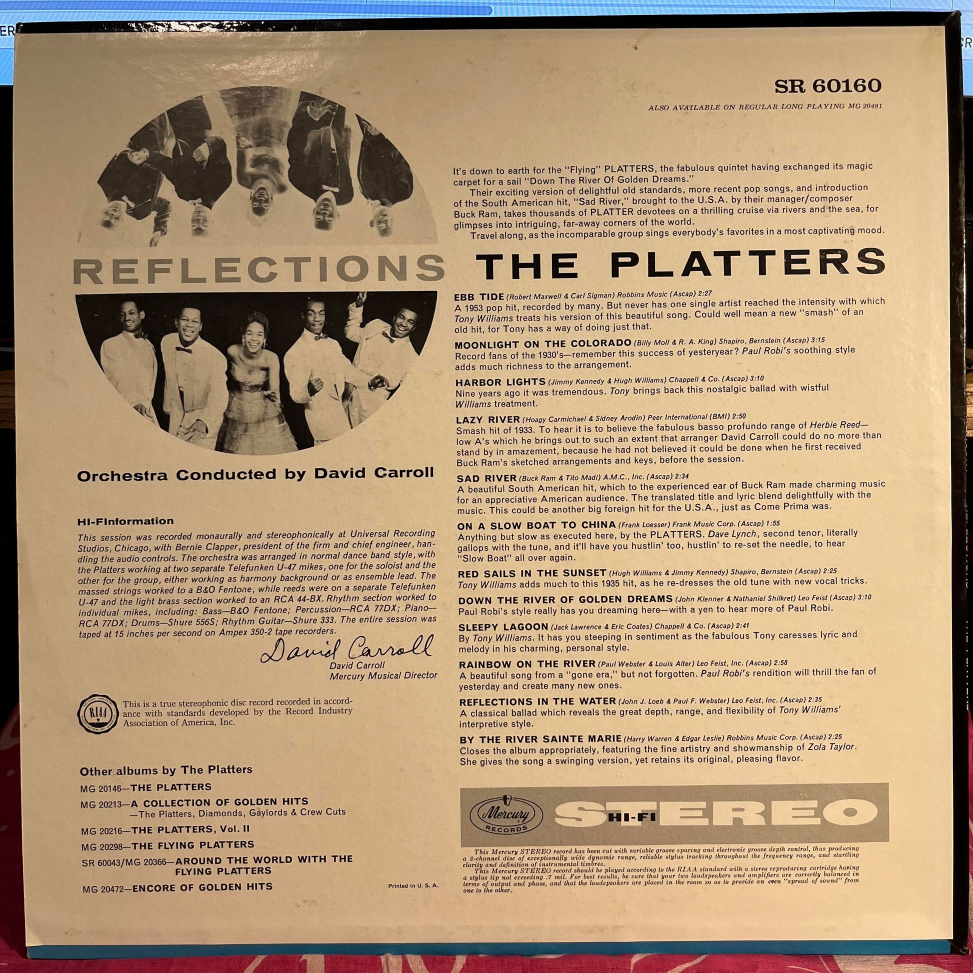 The Platters - Reflections | Excellent (EX) Near Mint (NM) - FUNK / USED *EXCELLENT+*