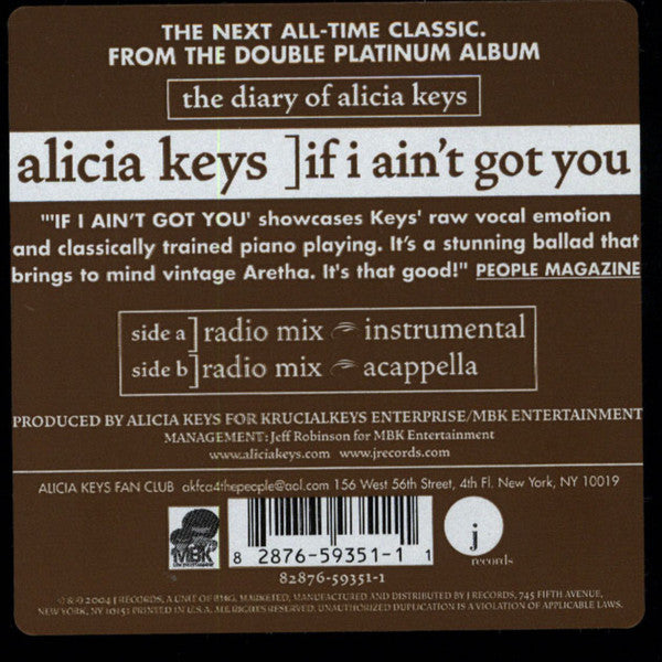 If I Ain't Got You (VINYL) | Excellent+ (EX+) Excellent (EX) - FUNK / USED *EXCELLENT+*