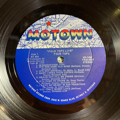 Four Tops - Four Tops Live | Excellent (EX) Very Good Plus (VG+) - FUNK / USED *EXCELLENT+*
