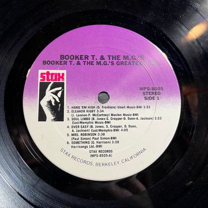 Booker T. & The M.G.'s Greatest Hits (VINYL) | Excellent (EX) Excellent (EX) - FUNK / USED *EXCELLENT*