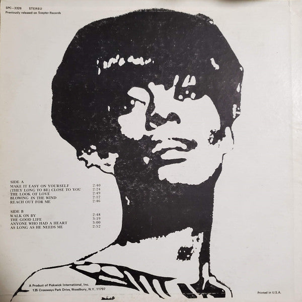 Dionne Warwick - Make It Easy On Yourself | Excellent (EX) Excellent (EX) - FUNK / USED *EXCELLENT*
