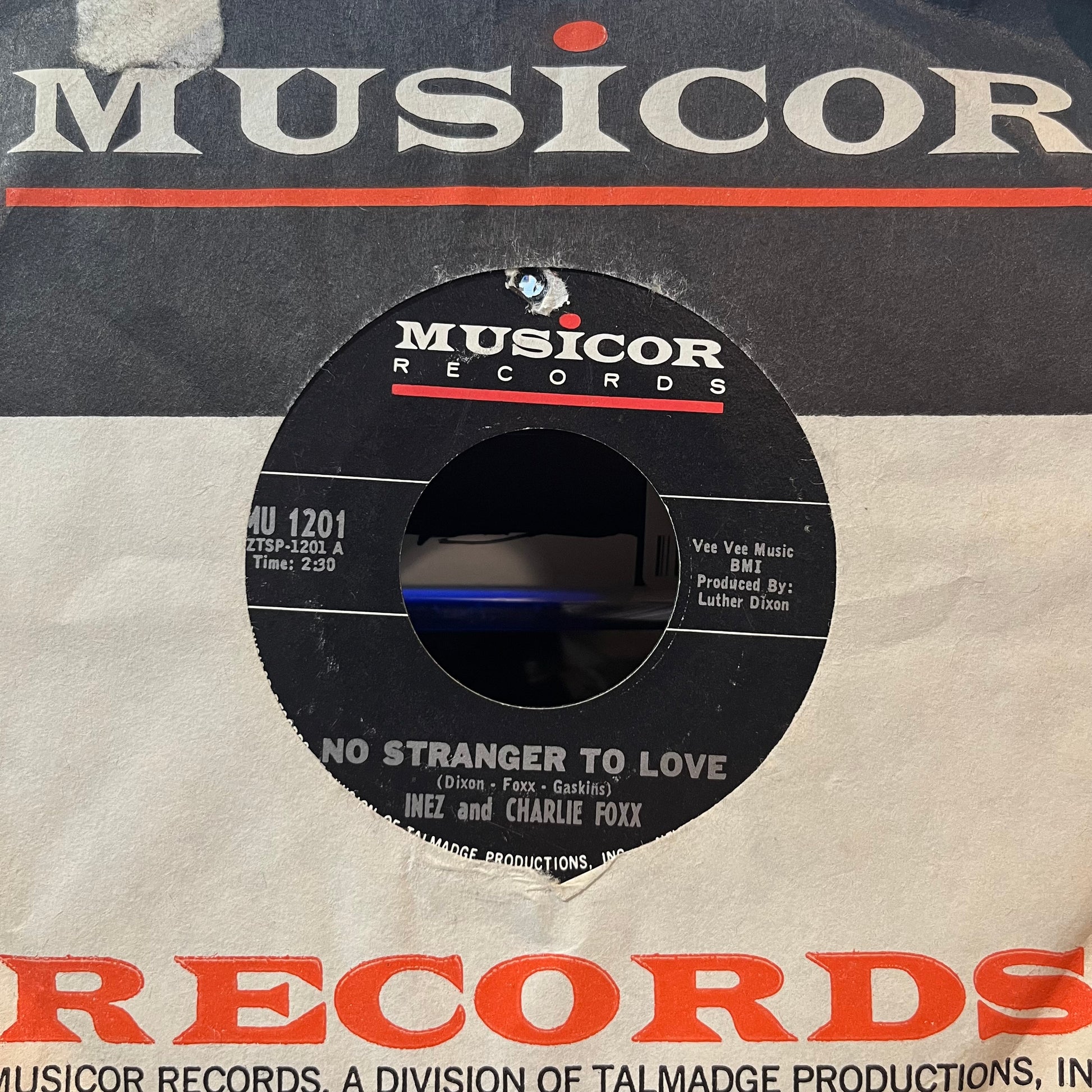 Inez And Charlie Foxx - No Stranger To Love / Come By Here (7" VINYL) | Excellent (EX) Very Good (VG) - FUNK / USED *EXCELLENT*