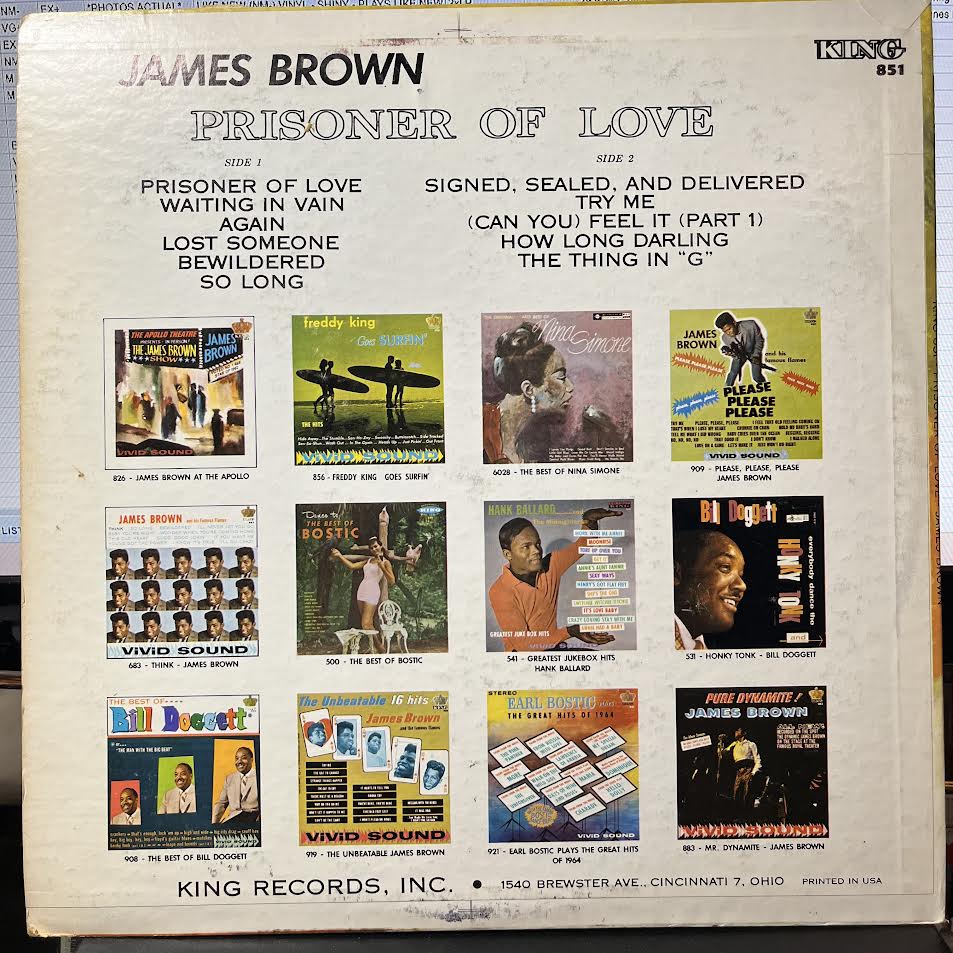 Prisoner Of Love (VINYL) | Excellent (EX) Excellent+ (EX+) - FUNK / USED *EXCELLENT*