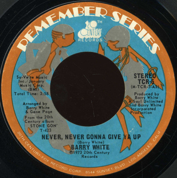 Never, Never Gonna Give Ya Up / Honey Please, Can't Ya See (7" VINYL) | Excellent (EX) Generic - FUNK / USED *EXCELLENT*