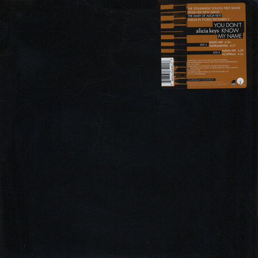 You Don't Know My Name (VINYL) | Excellent (EX) Generic - FUNK / USED *EXCELLENT*