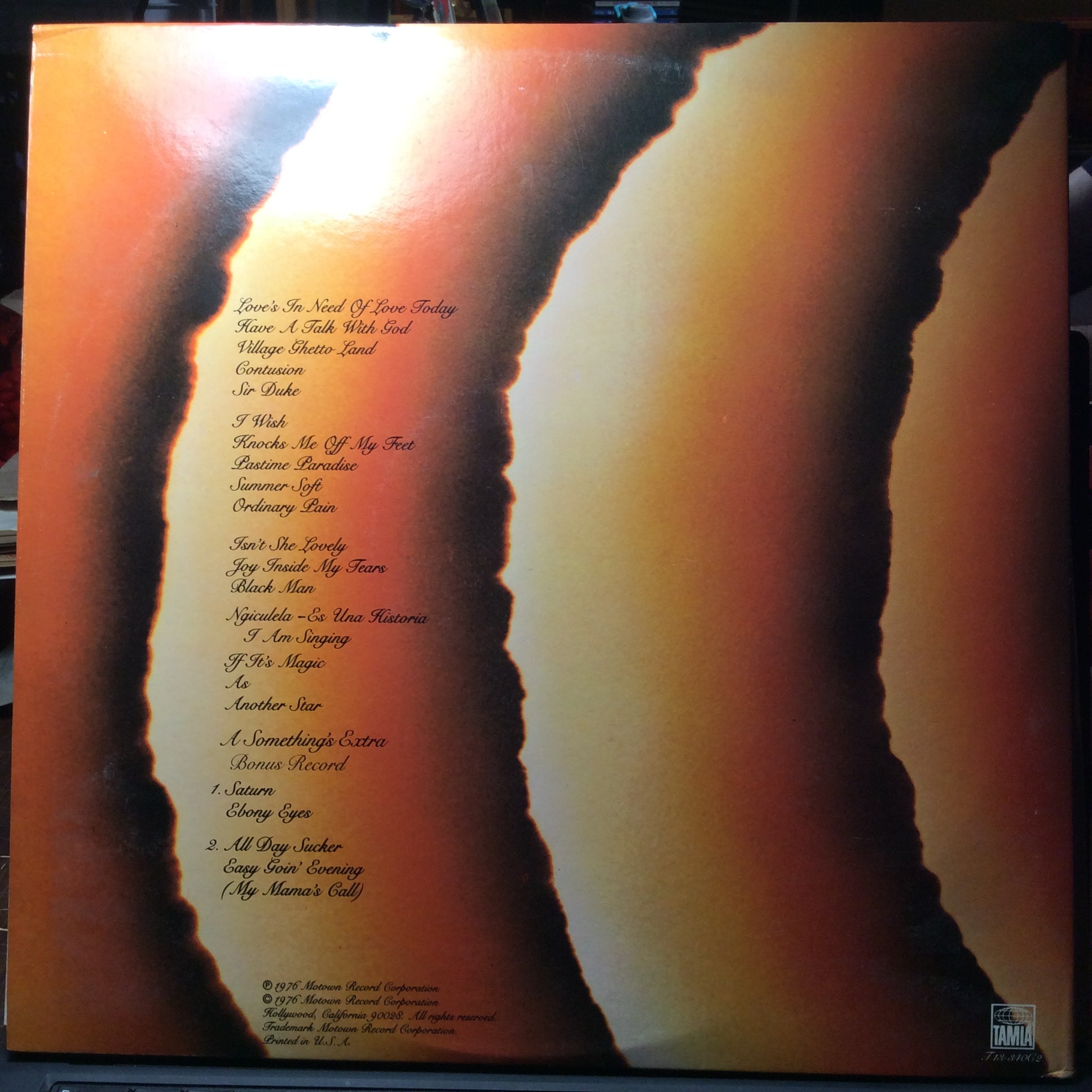 Songs In The Key Of Life (2xVINYL) | Excellent (EX) Excellent+ (EX+) - FUNK / USED *EXCELLENT*
