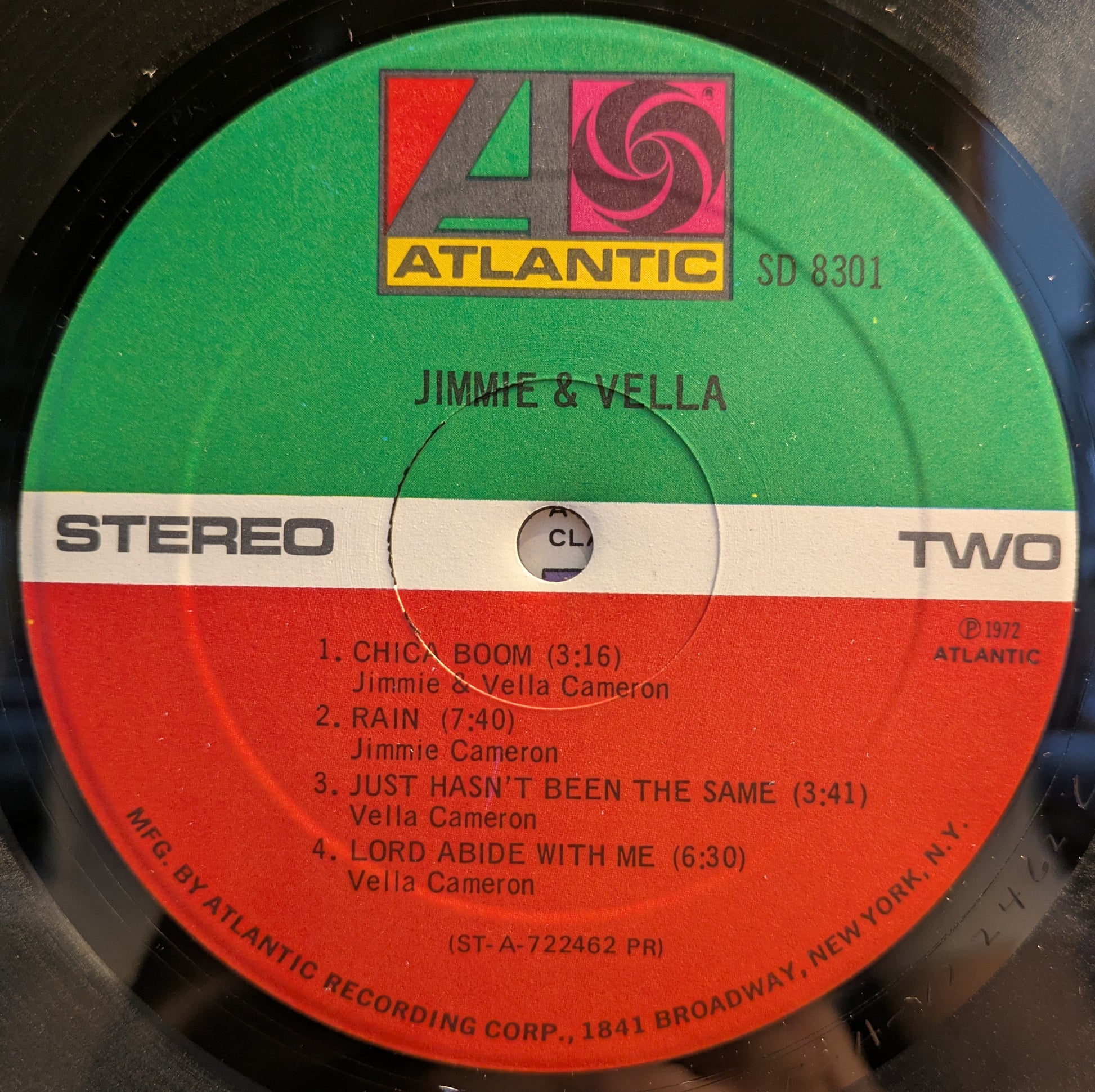 Jimmie & Vella (PROMO VINYL) | Excellent (EX) Very Good Plus (VG+) - FUNK / USED *EXCELLENT*