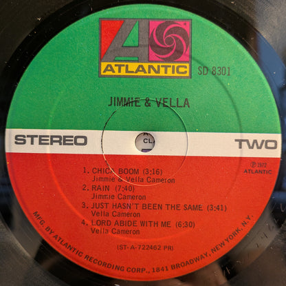 Jimmie & Vella (PROMO VINYL) | Excellent (EX) Very Good Plus (VG+) - FUNK / USED *EXCELLENT*