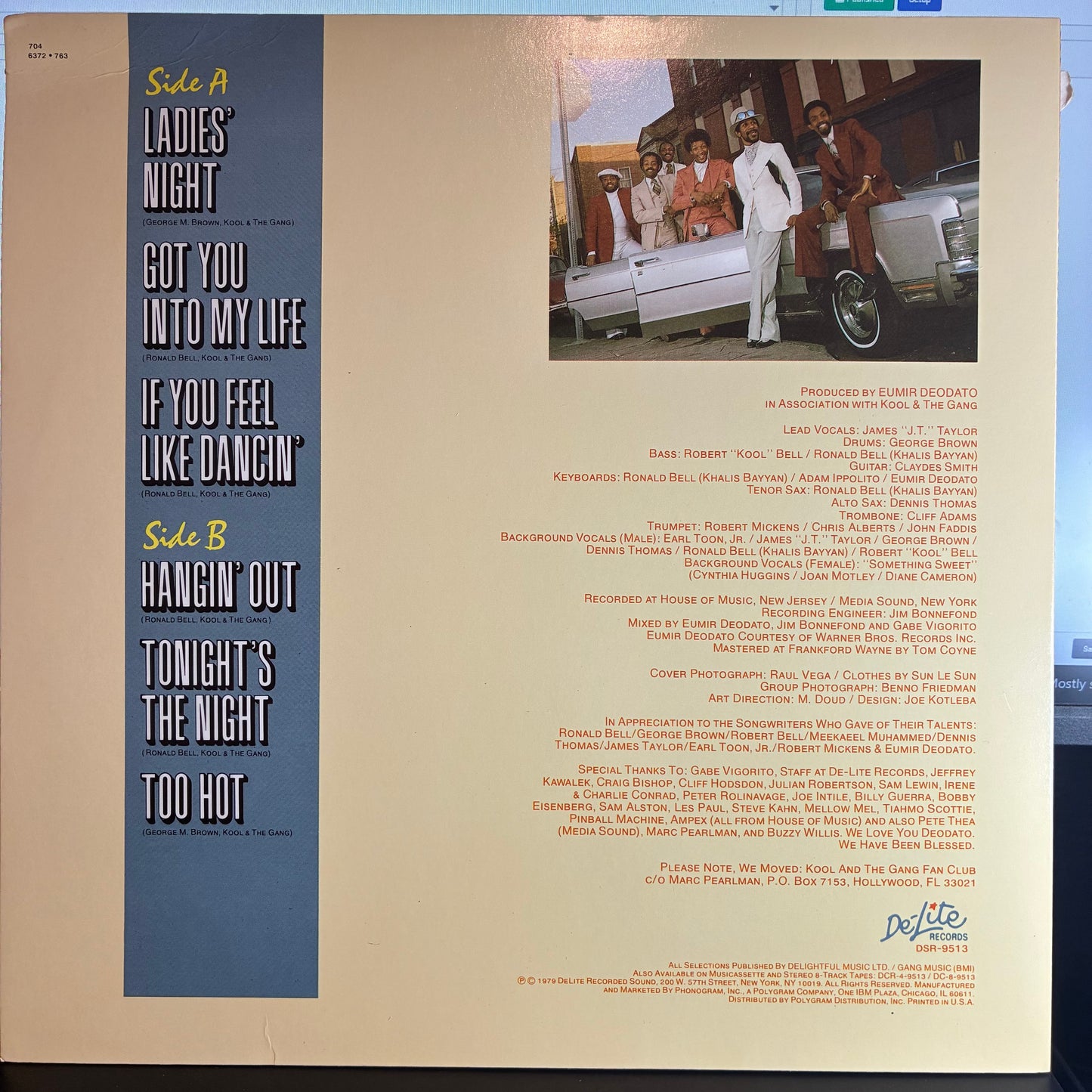 Kool & The Gang - Ladies' Night (VINYL LP De-Lite Records – DSR-9513) | USED Excellent (EX) Excellent+ (EX+) - FUNK / USED *EXCELLENT*