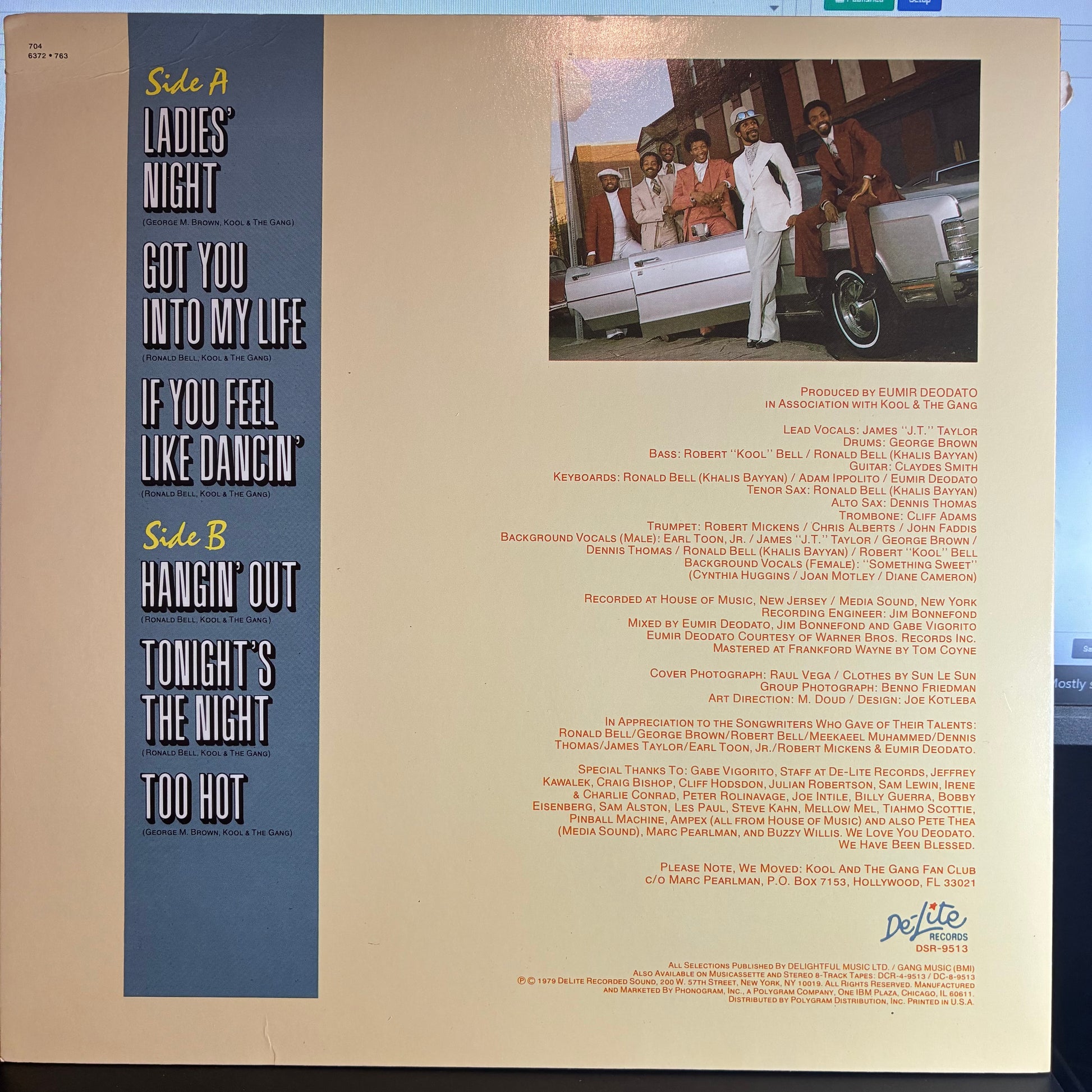 Kool & The Gang - Ladies' Night (VINYL LP De-Lite Records – DSR-9513) | USED Excellent (EX) Excellent+ (EX+) - FUNK / USED *EXCELLENT*