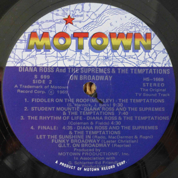 The Supremes - On Broadway (Original TV Sound Track) *ROCKAWAY* | Excellent (EX) Very Good Plus (VG+) - FUNK / USED *EXCELLENT*
