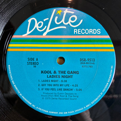 Kool & The Gang - Ladies' Night (VINYL LP De-Lite Records – DSR-9513) | USED Excellent (EX) Excellent+ (EX+) - FUNK / USED *EXCELLENT*
