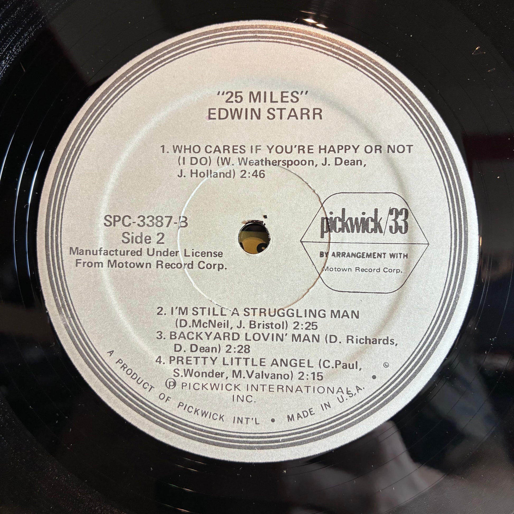25 Miles (VINYL) | Excellent (EX) Excellent (EX) - FUNK / USED *EXCELLENT*