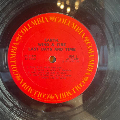 Earth, Wind & Fire - Last Days And Time (VINYL) | Excellent (EX) Excellent (EX) - FUNK / USED *EXCELLENT*
