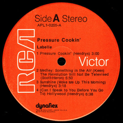 LaBelle - Pressure Cookin' | Very Good Plus (VG+) Very Good Plus (VG+) - FUNK / USED *EXCELLENT*