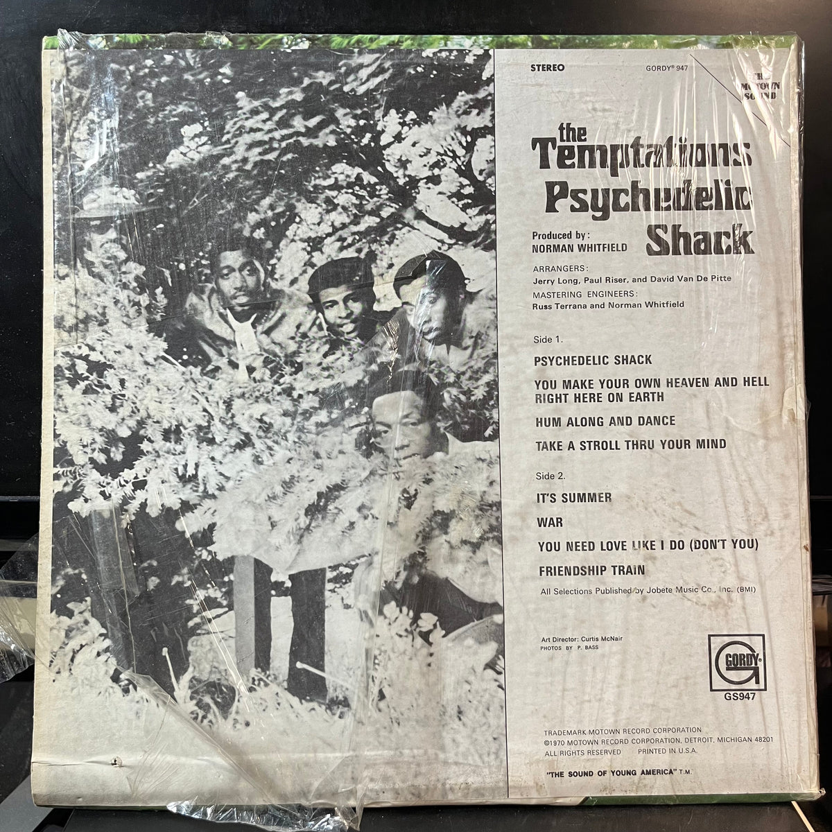 The Temptations - Psychedelic Shack (VINYL LP) | USED Excellent (EX) Near Mint (NM or M-) - FUNK / USED *EXCELLENT*