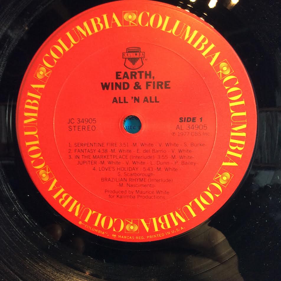 Earth, Wind & Fire - All 'N All (VINYL LP Columbia – JC 34905, Columbia – 34905) | USED Excellent (EX) Excellent (EX) - FUNK / USED *EXCELLENT*