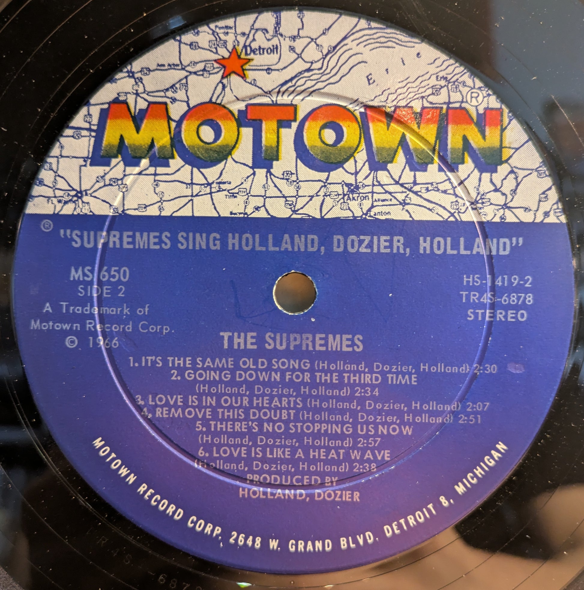 Supremes Sing Holland-Dozier-Holland (VINYL) | Near Mint- (NM-) Near Mint- (NM-) - FUNK / USED *NEAR MINT-*