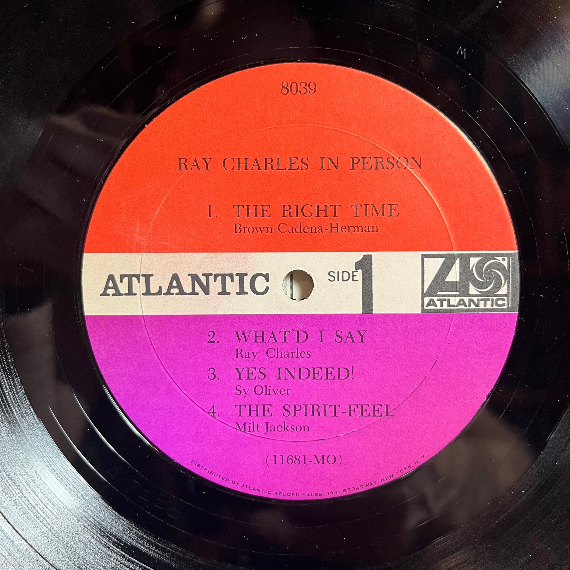 Ray Charles In Person (VINYL) | Near Mint- (NM-) Near Mint- (NM-) - FUNK / USED *NEAR MINT-*