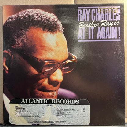Ray Charles - Brother Ray Is At It Again! *PROMO* | Near Mint (NM) Near Mint (NM) - FUNK / USED *NEAR MINT*