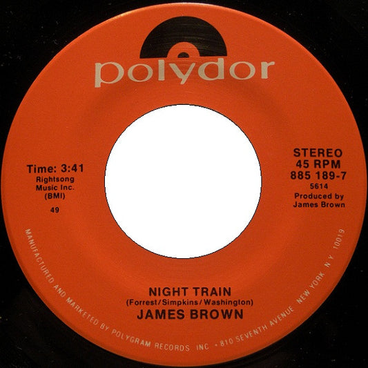 James Brown - Night Train / Papa's Got A Brand New Bag *45* | Near Mint (NM) Generic - FUNK / USED *NEAR MINT*